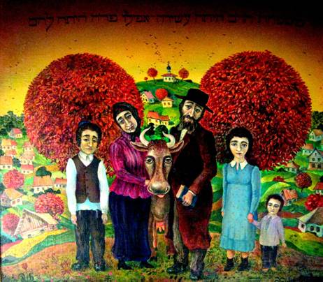 The family of the Rav is rich because they have a cow. Abeshaus